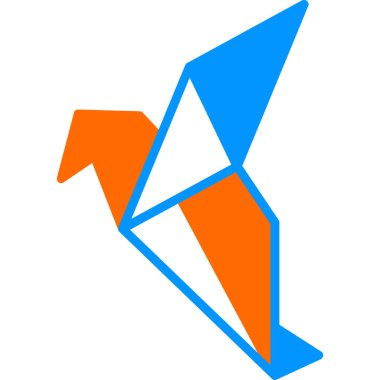 kuş ağı simgesi, vektör illüstrasyonu 