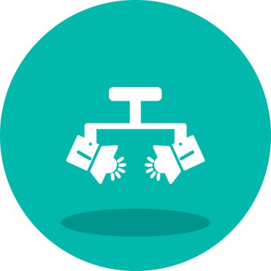 Spotlight simgesi, web basit illüstrasyon