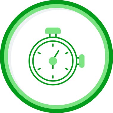 Zamanlayıcı simgesi, vektör illüstrasyonu 