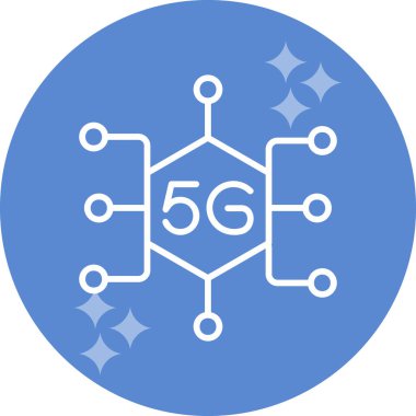  5g Ağ simgesi. vektör illüstrasyonu