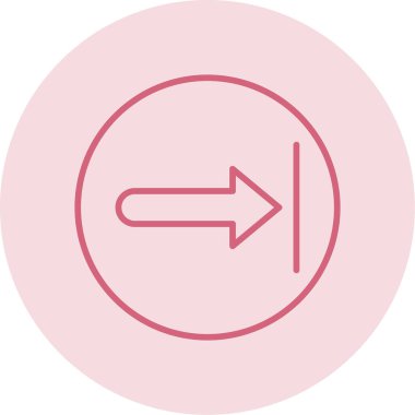 Sağ ok web simgesi, vektör çizim