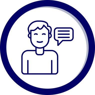 Tavsiye Ağı simgesi basit illüstrasyon