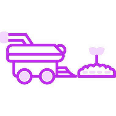 Tohum logo simgesinin vektör tasarımı 