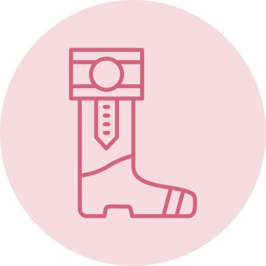 Modern Yağmur Çizmesi simgesinin vektör çizimi       