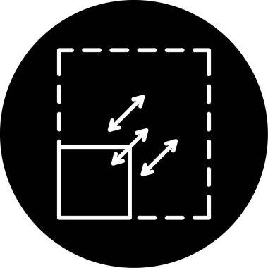 Ölçeklendirilebilirlik simgesi, vektör illüstrasyonu basit tasarım