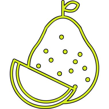  Pomelo web simgesi vektör illüstrasyonu