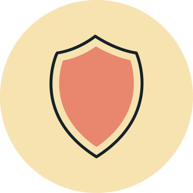 Ağ için koruma kalkanı vektör simgesi 