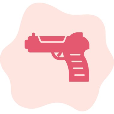 Silah. Web simgesi basit illüstrasyon 