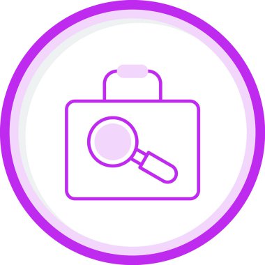 iş avı simgesi, vektör illüstrasyonu basit tasarım