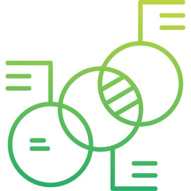 Diyagram web simgesi basit illüstrasyon 