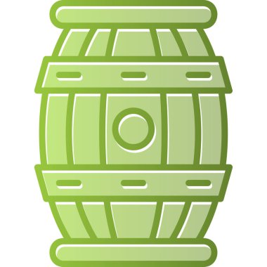 Namlu simgesi, vektör illüstrasyonu basit tasarım