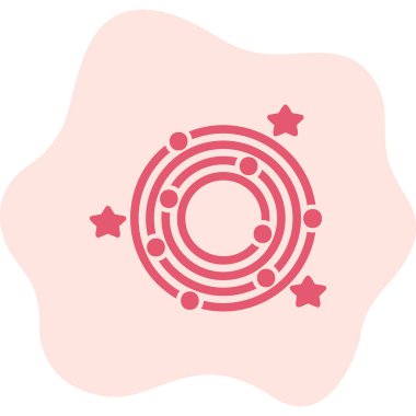 Galaxy web simgesinin vektör illüstrasyonu 