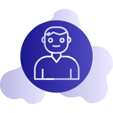 Kullanıcı Hesabı web simgesi basit illüstrasyon