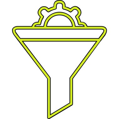 Vektör illüstrasyon Huni ağ simgesi 