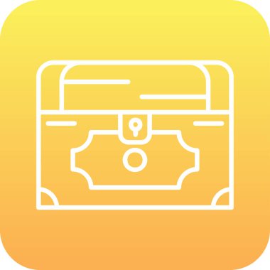 Göğüs simgesi, vektör illüstrasyonu basit tasarım