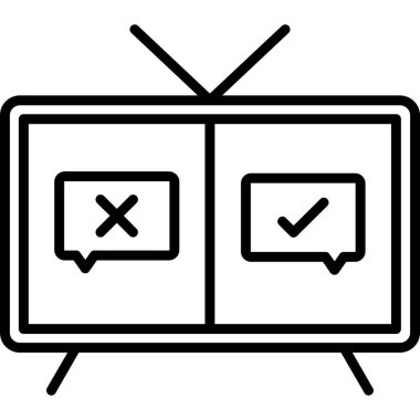 Quiz web simgesi vektör illüstrasyonu