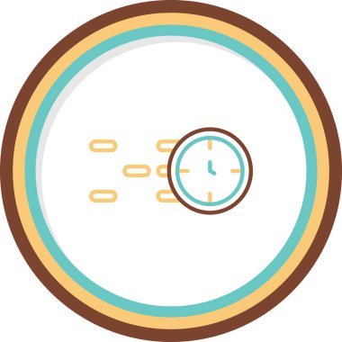 saat web simgesi vektör illüstrasyonu