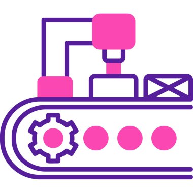 Modern taşıyıcı simgesinin vektör illüstrasyonu