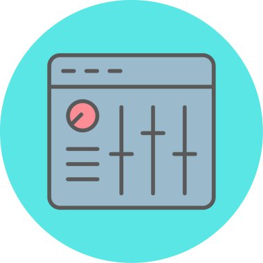 Ses Karıştırıcı vektör çizimi