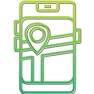 Harita işaretleyici simgesi, konum vektör illüstrasyonu 