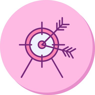 Oklu hedefin vektör illüstrasyonuName 