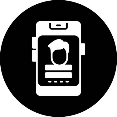 Giriş uygulaması simgesi vektör illüstrasyonu 