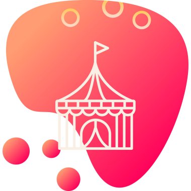 Sirk çadırının vektör çizimi