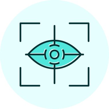 Göz. Web simgesi basit illüstrasyon