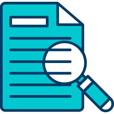 Yazılı kayıtlar ve büyüteçle filoloji kavramı, düz stil vektör illüstrasyonu