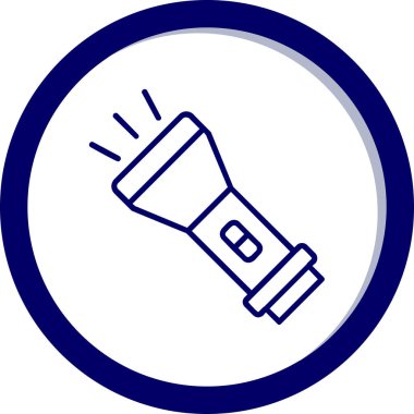 el feneri. Web simgesi basit illüstrasyon