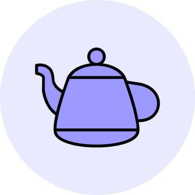 Vektör illüstrasyonu, çaydanlık ağı simgesi 