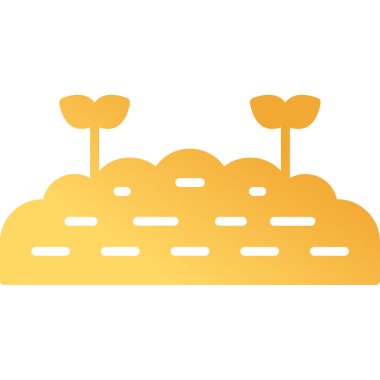 Toprak simgesinin vektör illüstrasyonu 