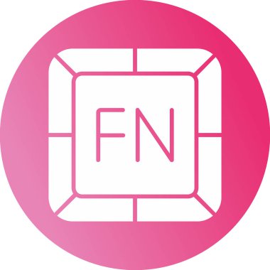 Fonksiyon web simgesi, vektör illüstrasyonu