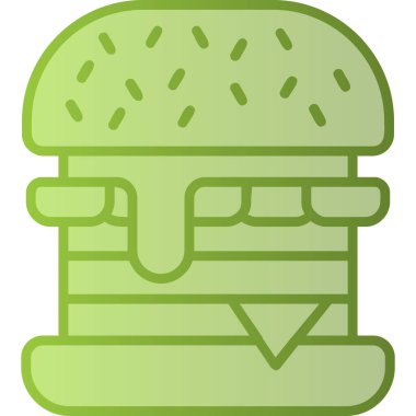 Hamburger. Web simgesi basit tasarım 