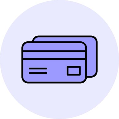 Kredi kartı iyonunun vektör çizimi