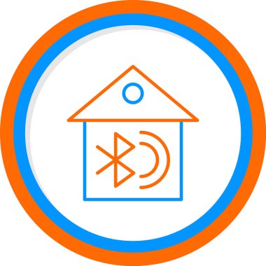 Bluetooth web simgesi, vektör çizim 