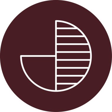 Bir çember simgesinin vektör illüstrasyonu 