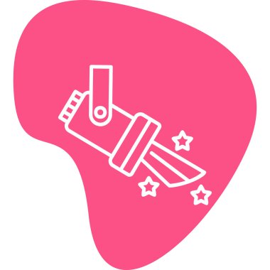 Spotlight simgesi, web basit illüstrasyon