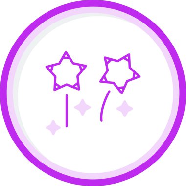 Havai fişek web simgesi, vektör illüstrasyonu 