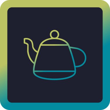 Vektör illüstrasyonu, çaydanlık ağı simgesi 