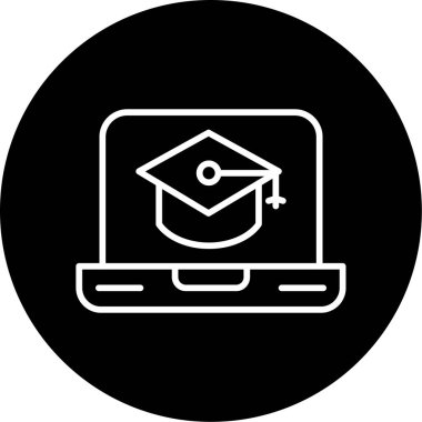 Eğitimin vektör illüstrasyonu modern simge 