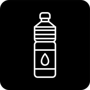 Su şişesi. Web simgesi basit illüstrasyon