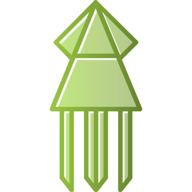 Kalamar. Web simgesi basit illüstrasyon