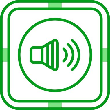 Ses Web simgesi, vektör çizim