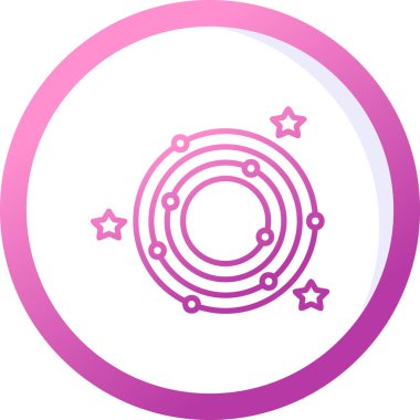 Galaxy web simgesinin vektör illüstrasyonu 