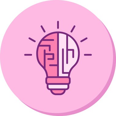 yaratıcı Mantık simgesi vektör çizimi