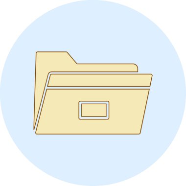 Dosya. Web simgesi basit illüstrasyon 