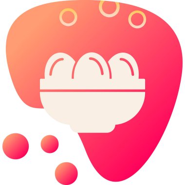 Kavanozda haşlanmış yumurta. Web simgesi basit illüstrasyon