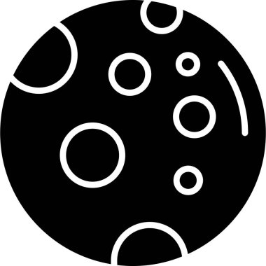 Dolunay simgesi, vektör illüstrasyonu