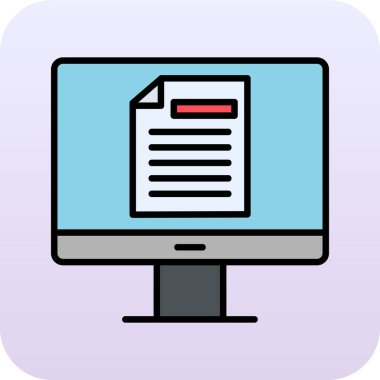 Çevrimiçi Test Ağı simgesi, vektör illüstrasyonu